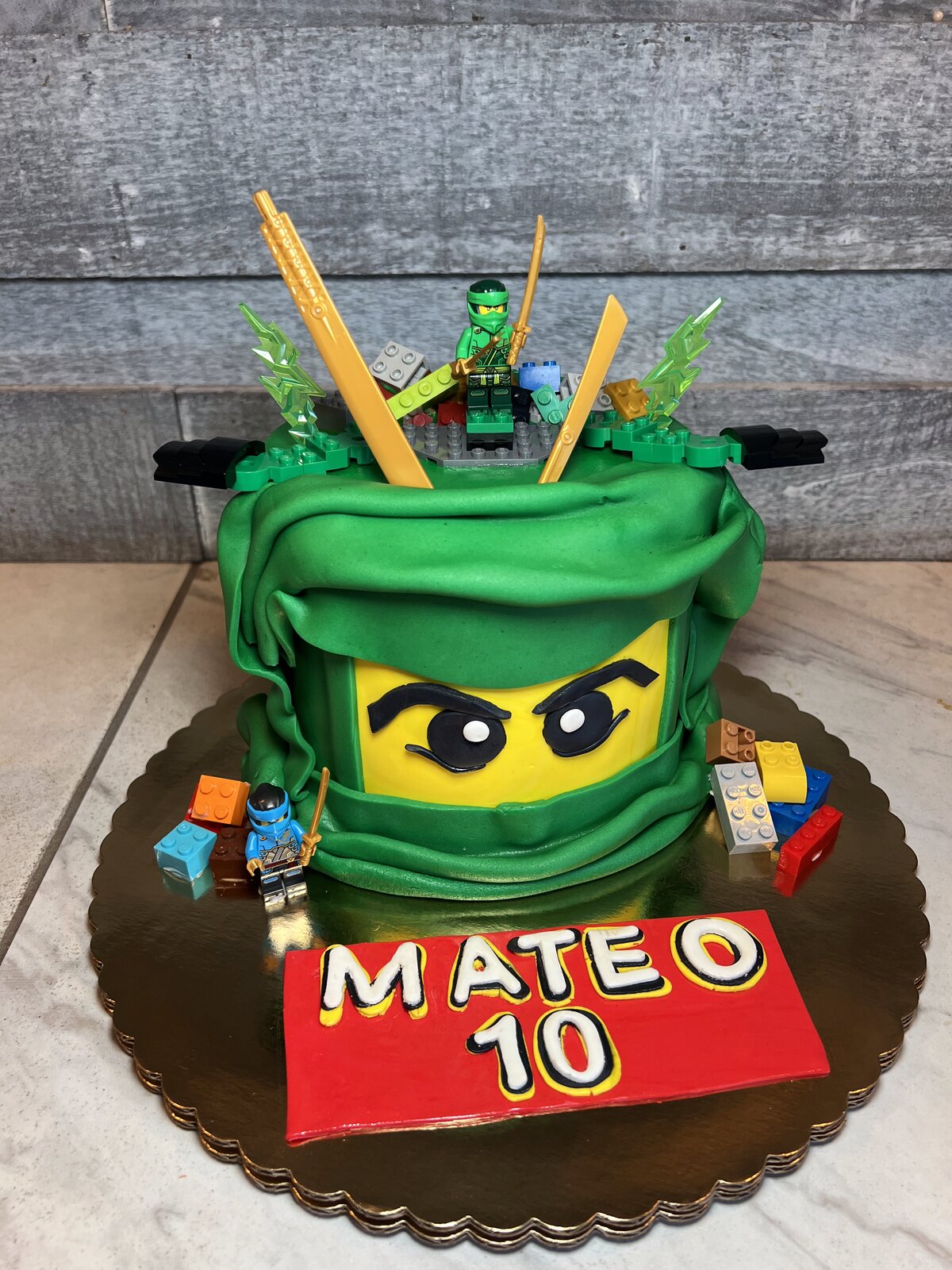 LEGO Ninjago birthday cake at Lu's Cafe & Bakery