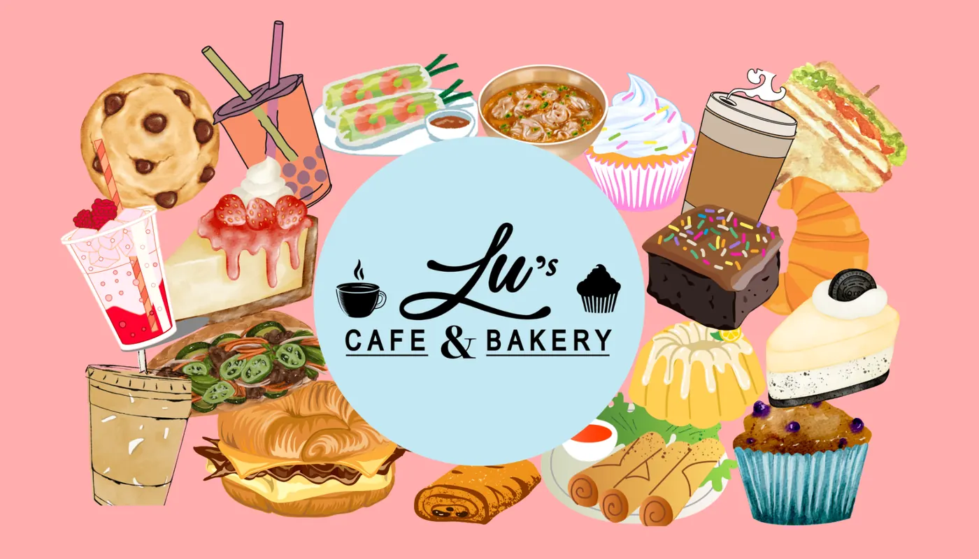 Lu's Cafe & Bakery — bánh mì, spring rolls, wonton soup, cupcakes, cheesecake, brownies, iced coffee and croissants