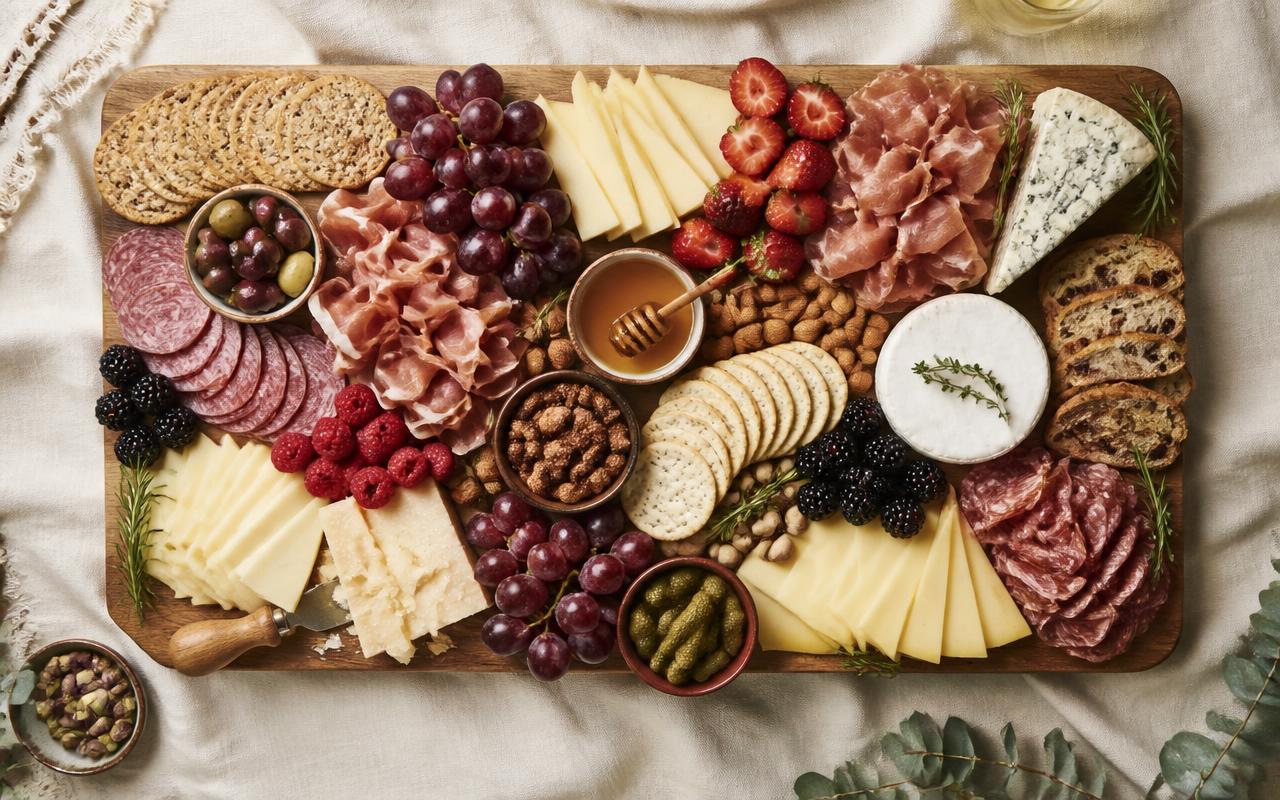 Charcuterie boards catered by Lu's Cafe & Bakery in Lawrence, MA