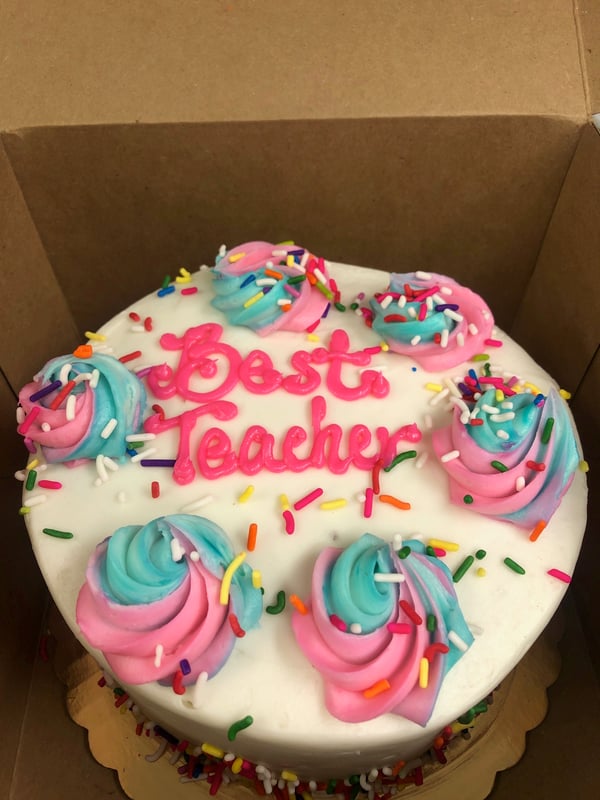 best teacher happy cake